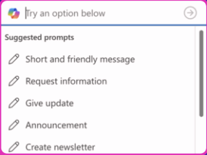 copilot email prompts